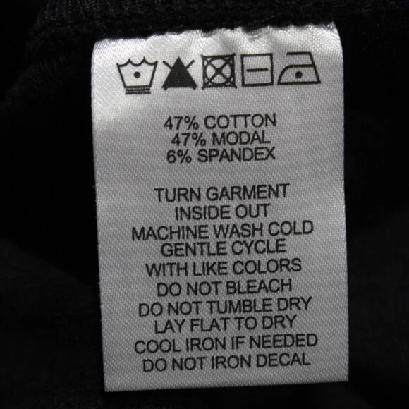 Orchard & Broome NWT Hester Full Zip Sweatshirt Size L Solid Black Cotton Blend